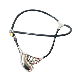 Zwarte Keizer Mannelijke Kuischheidsgordel Nieuwe Stijl Ademend Peniskooi Fallus Bondage - Product Image 1