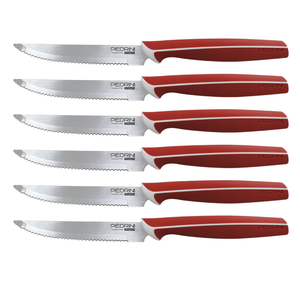 SET DI 6 COLTELLI DA BISTECCHINO ROSSI MASTER LINE 11,5 CM - Product Image 1