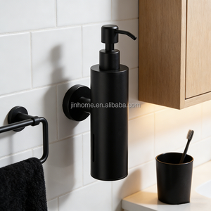 <span class=keywords><strong>Dispensador</strong></span> <span class=keywords><strong>de</strong></span> Jabón <span class=keywords><strong>de</strong></span> Pared Estándar Alemán, Acero Inoxidable Negro Mate - Calidad <span class=keywords><strong>de</strong></span> Hotel, Venta al por Mayor - Product Image 1