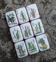 Tuiles de Mahjong en Acrylique Plastique Sculpté de Luxe, 4 Couches, Personnalisées, 160 Pièces, Jeu Walk with Me, Édition USA