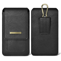 Étui de téléphone portable en cuir double couche, pochette de sport pour smartphone, étui de téléphone portable durable