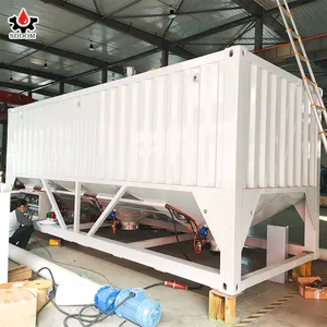 20-100 Ton Capaciteit Horizontale Containergrootte Type Poeder Cement Silo Leverancier