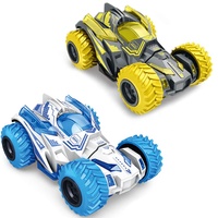 Mini tracción en las cuatro ruedas inercial de 360 grados de pie-juguete giratorio con coche de acrobacias de plástico de fricción giratoria