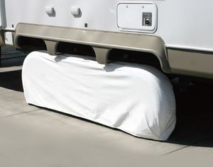 Copertura per pneumatici RV a triplo asse copertura per pneumatici in tessuto vinilico materiale copriruota proteggere pneumatici RV per tutta la <span class=keywords><strong>stagione</strong></span>, bianco - Product Image 6