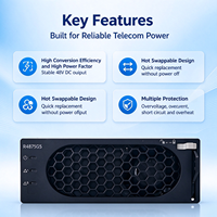 Module redresseur R4875G5 4000W 75A, convertisseur AC/DC haute fiabilité, module redresseur d'alimentation pour télécommunications