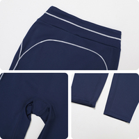 Ensemble de sport esthétique : Soutien-gorge de sport respirant uni à dos nageur et Legging taille haute effet galbant en Spandex brossé contrastant