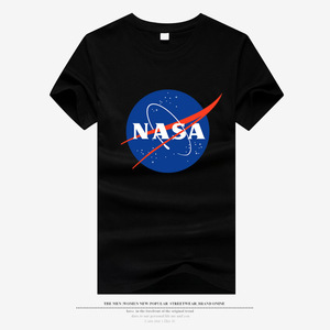 T-shirt casual in cotone con stampa Galaxy Earth dell'astronauta americano della <span class=keywords><strong>NASA</strong></span>, girocollo, mezza manica, vestibilità ampia, per coppia, top sportivo - Product Image 2