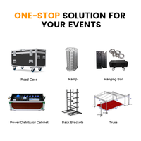 Pantalla LED Modular Colgante de Techo de 500x500 mm, Panel de 5x3 m, P3.91, 8K, IP65, Programable, para Interiores y Exteriores, Conciertos y Eventos