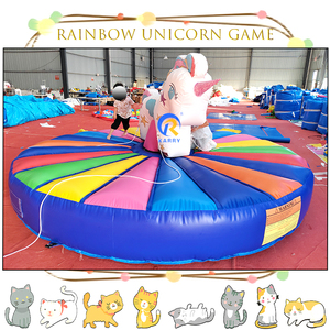 Juego <span class=keywords><strong>de</strong></span> paseo inflable <span class=keywords><strong>de</strong></span> unicornio <span class=keywords><strong>de</strong></span> PVC <span class=keywords><strong>de</strong></span> alta calidad, juego <span class=keywords><strong>de</strong></span> gorila inflable rosa para niños, juego <span class=keywords><strong>de</strong></span> rebote inflable al aire libre - Product Image 3