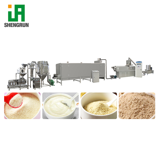 Advanced Fully Automatic Instant Nutrition Powder Manufacturing Plant Complete Production Line for Baby Food Cereal Processing