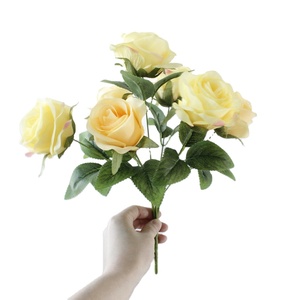Artificial roses flower for decorations Rose flowers artificial Plastic flower