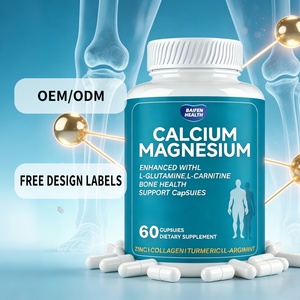 Capsules de calcium et de magnésium OEM ODM, absorption facile, soutien de la densité osseuse, complément minéral pour hommes et femmes - Product Image 2