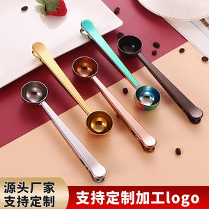Cuchara medidora de acero inoxidable YOUNGTUO de 15 ml con clip para café, leche en polvo, avena, diseño moderno, uso conveniente - Product Image 2