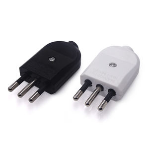Enchufe recableable de Italia de alta calidad 10A 250V Enchufe eléctrico chileno de Italia de tres pines redondos - Product Image 4