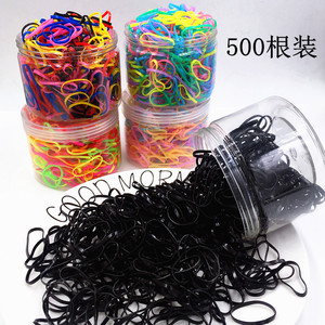 ยางรัดผมหลากสีสำหรับเด็กผู้หญิง 500 ชิ้น แบบกว้าง สำหรับออกกำลังกาย วัสดุยืดหยุ่นอย่างดี แฟนซี มินิ สปอร์ต ใส น่ารัก ลายเหยี่ยว - Product Image 4