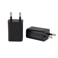 UE et US Plug USB Adaptateur secteur 5W 5V 1A Chargeur de voyage mural Charge rapide Adaptateur de téléphone portable Type électrique