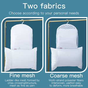 Cuscino per dormire supporto per Basking stendibiancheria rete per asciugatrice a 2 strati stendibiancheria da appendere con cerniera asciugatrice pieghevole per giocattoli - Product Image 4