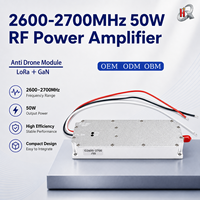 Module d'amplificateurs de puissance RF Lora GaN 50W 2600-2700MHz avec source de signal VCO intégrée, module anti-drone