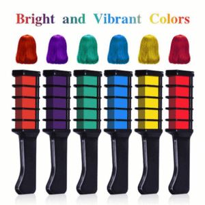 Hot Sale Unisex Washable Hair Dye Cream 10 New Colors Heatless Curling Set with <b>Chalk</b> Comb - Product Image 3