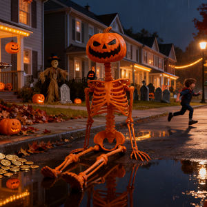 Haute qualité 36 pouces pas cher citrouille squelette Halloween fête maison hantée décoration - Product Image 2