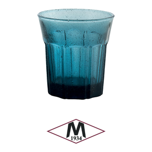 Vaso de Vidrio Azul Rústico con Burbujas, 30 cl, M1934, Altura 10 cm, Diámetro 9.5 cm - Product Image 4