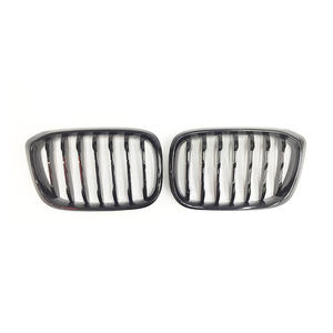Rejilla de riñón de parachoques de parrilla de listones dobles individuales de color negro brillante para BMW X3 X4 series G01 G02 2019-2021 <span class=keywords><strong>M</strong></span> rejilla de malla de estilo Facelift - Product Image 3
