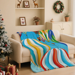 Trendy Print hot air <b>balloon</b> Flannel Throw Nap Flannel Blanket Throw Blanket Nap Blanket for Home Office Nap - Product Image 1