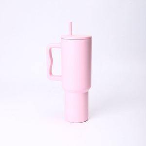 <b>40oz</b> H4.0 <b>Handle</b> Car Travel <b>Tumbler</b> Vacuum Mug Lid Straw Non-Slip Base OEM ODM Custom Color - Product Image 3