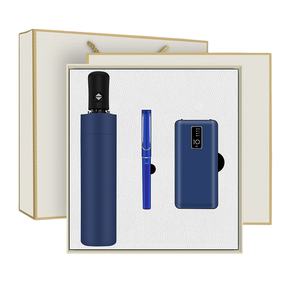 Luxury Set Unique Products Umbrella Pen Power Bank Custom Logo Gift Box Corporate Business Teacher Gift