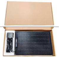 Panel Solar Personalizado de 20W 30W 35W con Kit de Cargador Solar de 12V y Controlador Solar, Kits Solares para Automóviles, Barcos, Autocaravanas y Remolques