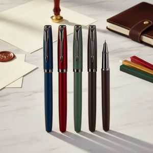 Pluma Estilográfica Profesional de Lujo YIREN de Acero Inoxidable con Punta de 0.38mm, Tienda en Línea B2C, MOQ Bajo para Oficina, Embalaje Individual para Negocios - Product Image 1