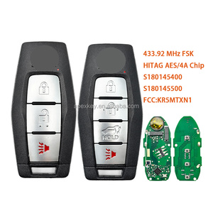 กุญแจรีโมทรถยนต์อัจฉริยะ Mitsubishi Outlander ปี 2022 2023 2024 ความถี่ 433MHz ชิป 4A แบบ 3/4 ปุ่ม รุ่น KR5MTXN1 S180145500 S180145400 - Product Image 1