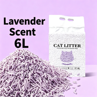 Litière pour chat au tofu et thé vert 2kg, agglomération rapide, forte absorption d'eau, faible poussière, vente en gros directe usine