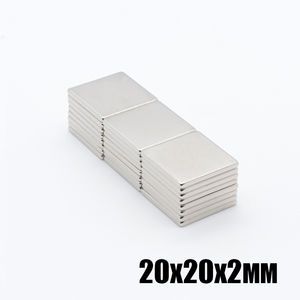 Ndfeb Nicuni N52 Super Sterke 20Mm X 20Mm X <span class=keywords><strong>2Mm</strong></span>-3Mm Dikte Blok Neodymium Magneten - Product Image 3
