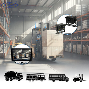 Монитор с сенсорным экраном 7 дюймов, 2 канала, видеозапись, система обнаружения слепых зон с сигнализацией для грузовиков - Product Image 3