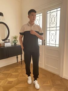 เสื้อโปโลผ้าไหมคอตตอนปักโลโก้เสื้อยืดกอล์ฟแบบเรียบเสื้อโปโลออกแบบโลโก้ได้ตามต้องการ - Product Image 3