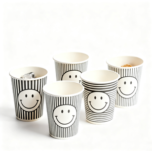 Gobelets en papier jetables de qualité alimentaire à paroi simple 4OZ 8OZ 12OZ 16OZ 22OZ, gobelets en papier à paroi simple enduits pour thé, boissons chaudes, café - Product Image 3