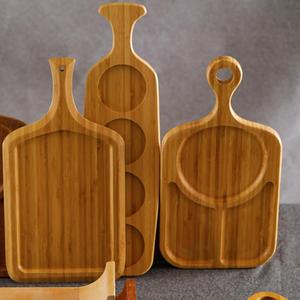 ถาดเสิร์ฟไม้ไผ่และไม้เนื้อแข็ง 6 นิ้วอเนกประสงค์สำหรับใช้ในครัวเรือน - Product Image 4