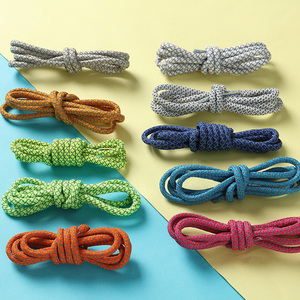 WEGOODZF 맞춤형 반사 폴리에스터 신발 끈 안전 하이라이트 신발 끈 운동화 운동화 운동화 빛나는 - Product Image 4