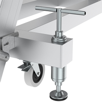 Escaliers modulaires en aluminium industriel, garde-corps amovibles