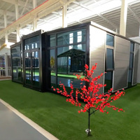 Casa Contenedor Modular Prefabricada Expandible, Estructura de Acero, Casa Móvil Plegable para Vivir, Resort o Camping