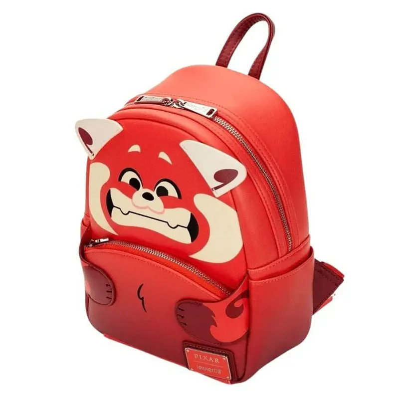 Loungefly Turning Red Youth Metamorphosis Red Panda Vermelho Pequeno Guaxinim Mochila Menina Loungefly Mini Mochila Escolar