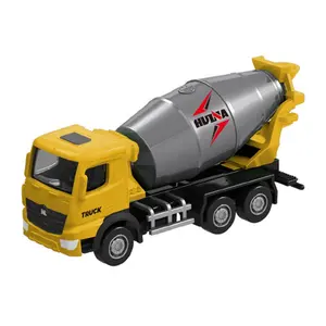 2024 Huina 1014 Diecast Ingeniería Construcción cemento mezclador modelo 1/80 escala aleación colección cemento mezclador camión juguete para niños