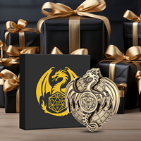 Unique 7-en-1 Compass Dice Roulette Dice Spinner avec boîte-cadeau pour D et Dragon Game Party Favors - Roulette Wheel RPG Dice Set