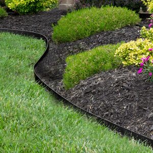 Bordure de jardin rectangulaire YW Industrial, facile à installer, résistante aux intempéries, décoration, 5m 10m, bordure de pelouse <span class=keywords><strong>en</strong></span> acier corten pré-rouillé - Product Image 1
