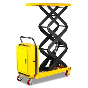 Hoge Kwaliteit Draagbare Voertuig Handling Schaarlift Elektrische Hydraulische Lifting Klimplatform <span class=keywords><strong>Trolley</strong></span> Flatbed Staal 2M Max - Product Image 5