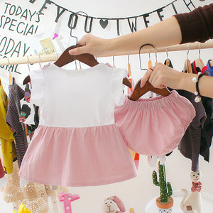 Ensemble culotte et robe d'été anti-reflet pour bébé fille, version coréenne mignonne - Product Image 2