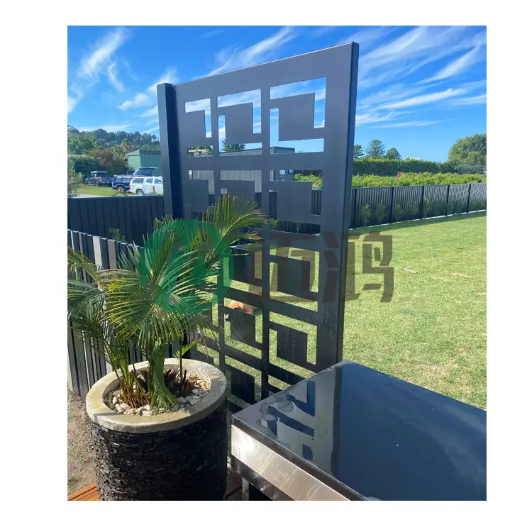 Schermo Privacy in alluminio verniciatura a polvere pannello metallico tagliato al Laser dimensioni personalizzate recinzione Villa e Design della parete del giardino