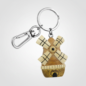 Portachiavi a Forma di Mulino a Vento in Legno - Product Image 2