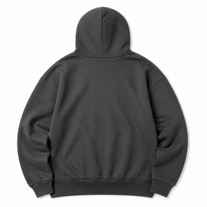 เสื้อฮู้ดดี้ผ้าฟลีซหนานุ่ม 380GSM ทรงโอเวอร์ไซส์ ไหล่ตก สไตล์สตรีทแวร์ ผลิตในบังกลาเทศ รับผลิตตามแบบ OEM ODM พร้อมสกรีนโลโก้ - Product Image 3